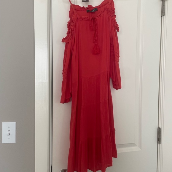 Primark red off the shoulder dress M - Picture 3 of 6